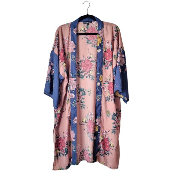 Derek Heart Romantic Floral Kimono - Picture 1 of 7